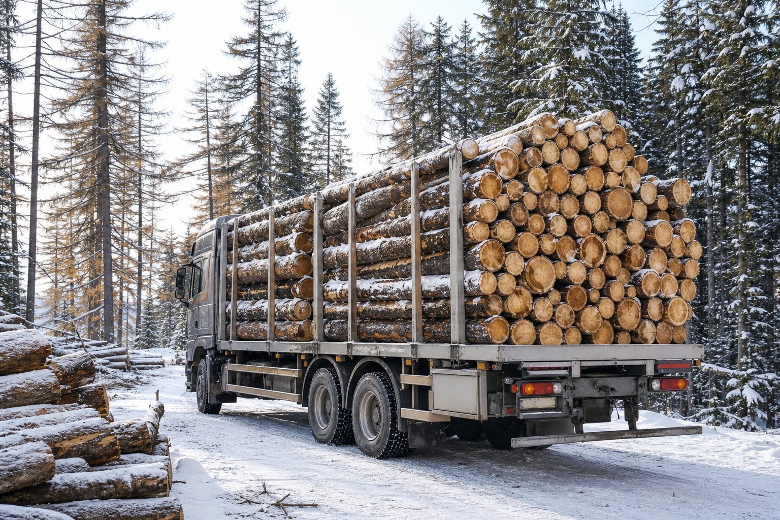 Укладка дров, ориентир выгрузки Кооперативная улица, 31 в Звенигороде